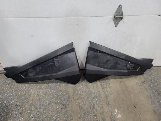 2019 POLUTV FRONT DOOR SKINS TEXTURED BLACK 28234 - image 1