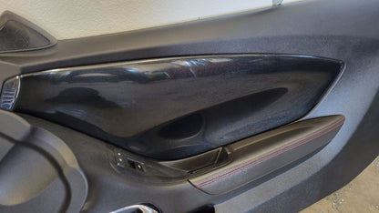 2015 CAMARO DOOR PANEL BLACK RED STITCHING PAIR 28775 - image 5