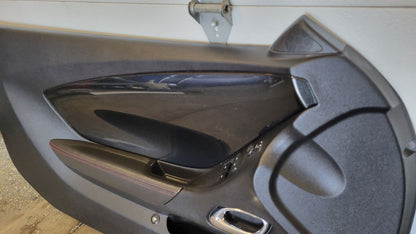 2015 CAMARO DOOR PANEL BLACK RED STITCHING PAIR 28775 - image 6