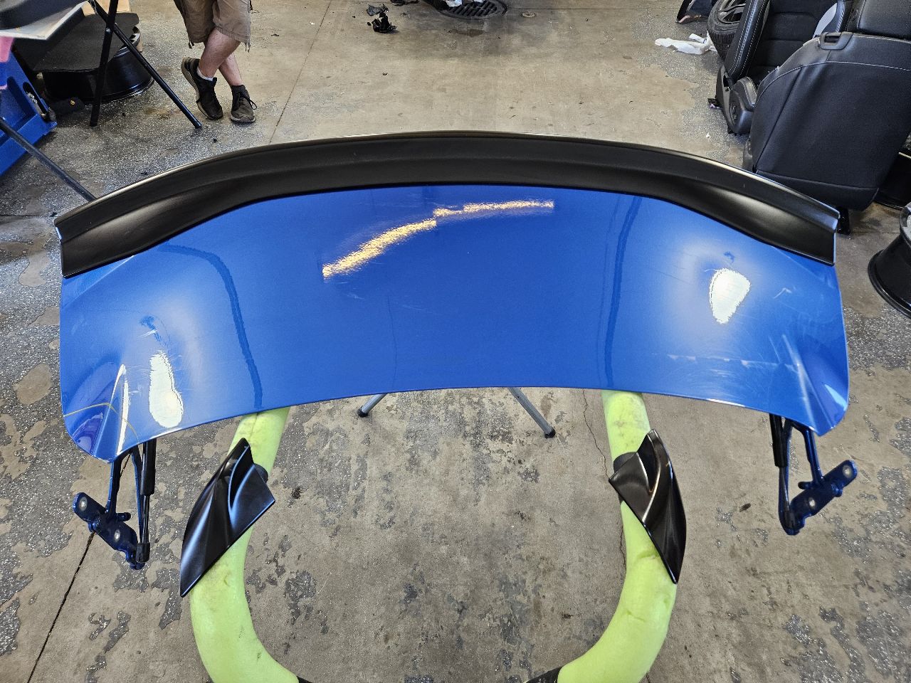 2018 CAMARO DECKLID W/1LE SPOILER BLUE SMALLDENT 29771 - image 7