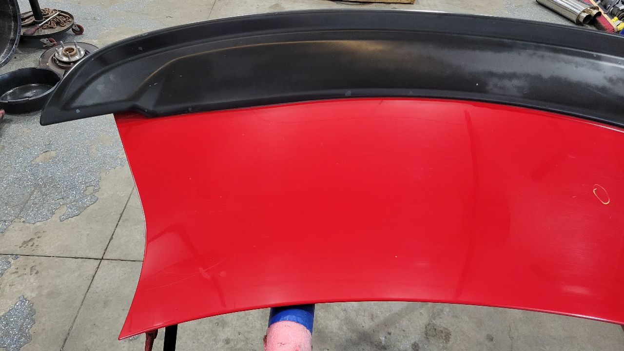 2013 CAMARO DECKLID & SPOILER RED GCN PARK DING 30138 - image 7