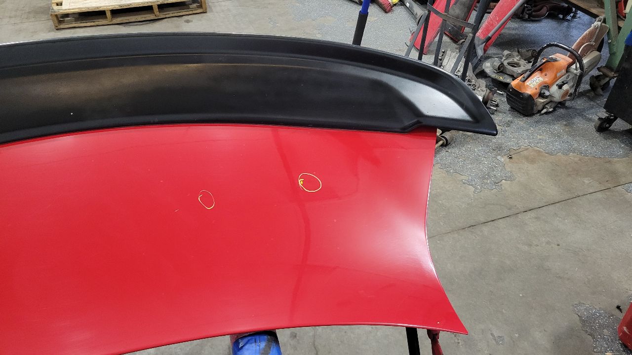 2013 CAMARO DECKLID & SPOILER RED GCN PARK DING 30138 - image 8