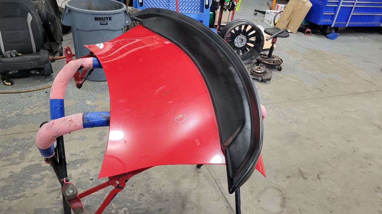 2013 CAMARO DECKLID & SPOILER RED GCN PARK DING 30138 - image 11
