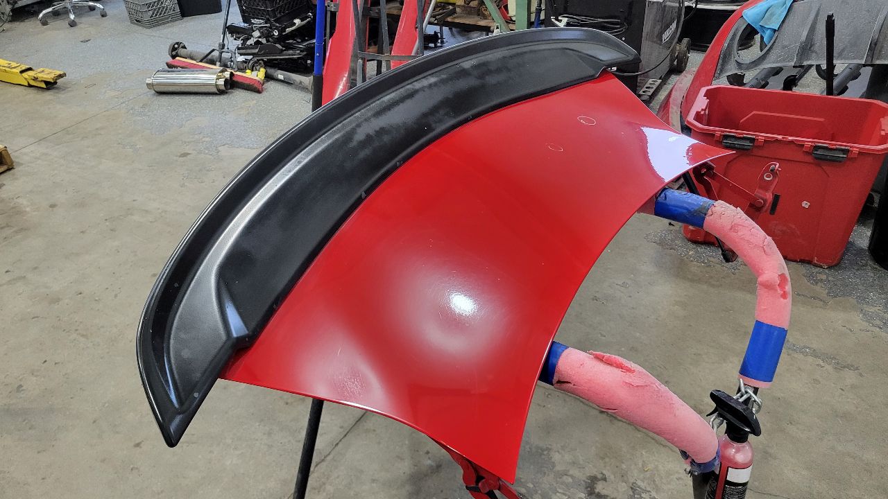 2013 CAMARO DECKLID & SPOILER RED GCN PARK DING 30138 - image 12