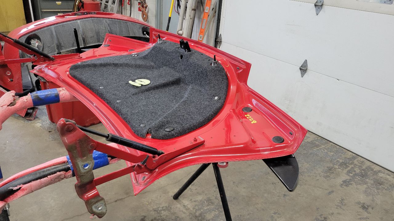 2013 CAMARO DECKLID & SPOILER RED GCN PARK DING 30138 - image 15