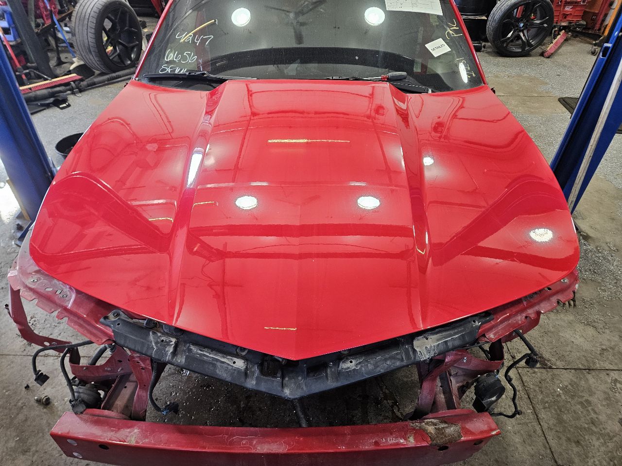 2013 CAMARO HOOD VICTORY RED GCN 1 TINY DING 2P0 30826 - image 12