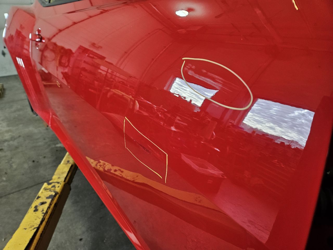 2013 CAMARO RH DOOR RED GCN COUPLE PARKING DINGS 30827 - image 16