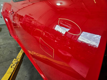 2013 CAMARO RH DOOR RED GCN COUPLE PARKING DINGS 30827 - image 16