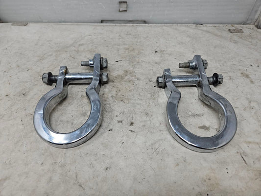 2020 SILVRDO15 OEM FRONT TOW HOOKS PAIR CHROME 31042 - image 1