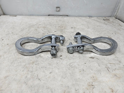 2020 SILVRDO15 OEM FRONT TOW HOOKS PAIR CHROME 31042 - image 2