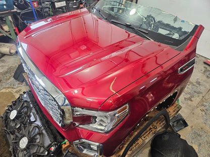 2020 SIERRA DENALI GLORY RED GPJ RH FENDER DENT AT BTM 31325 - image 4