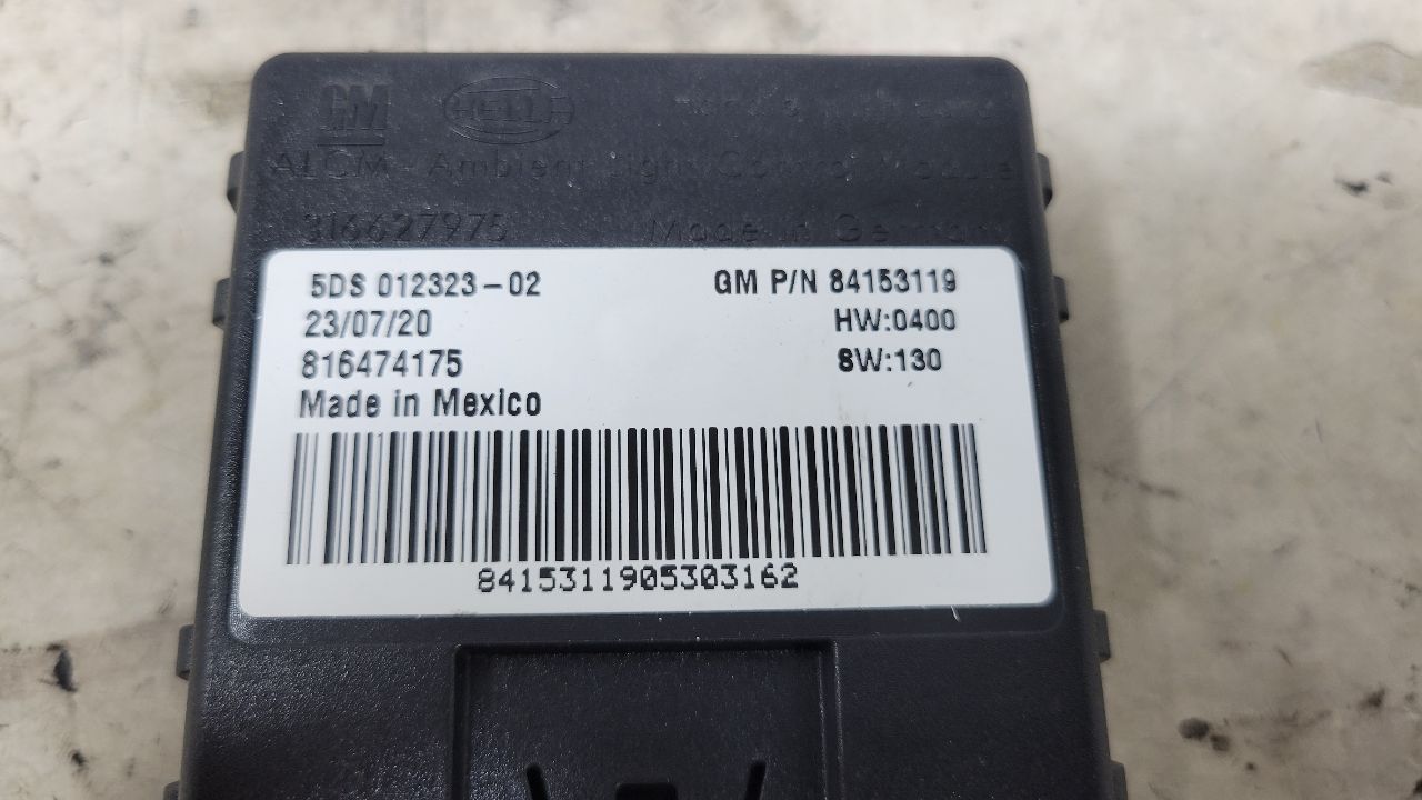 2021 CAMARO ABL AMBIENT LIGHTING MODULE 84153119 31656 - image 8