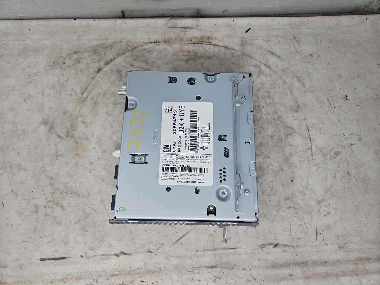2010 CAMARO RADIO RECEIVER MODULE 20854719 32021 - image 7