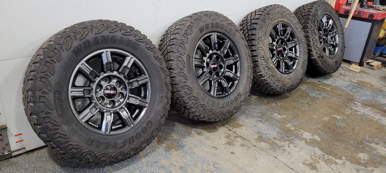 2024 SIERRA150 AT4X WHEELS 275/70R18 WRANGER TIRES 32219 - image 2