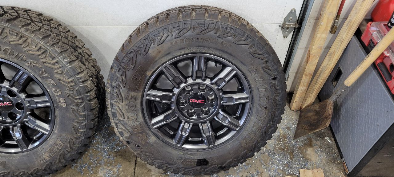 2024 SIERRA AT4X WHEELS 275/70R18 WRANGER TIRES 32219 - image 5