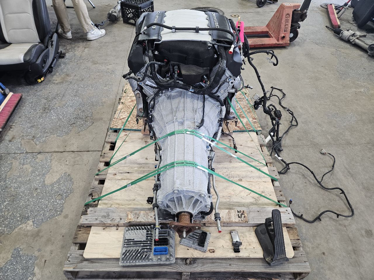 2017 CAMARO 6.2L LT1 ENGINE 8 SPEED 48K DROP OUT 32693 - image 9