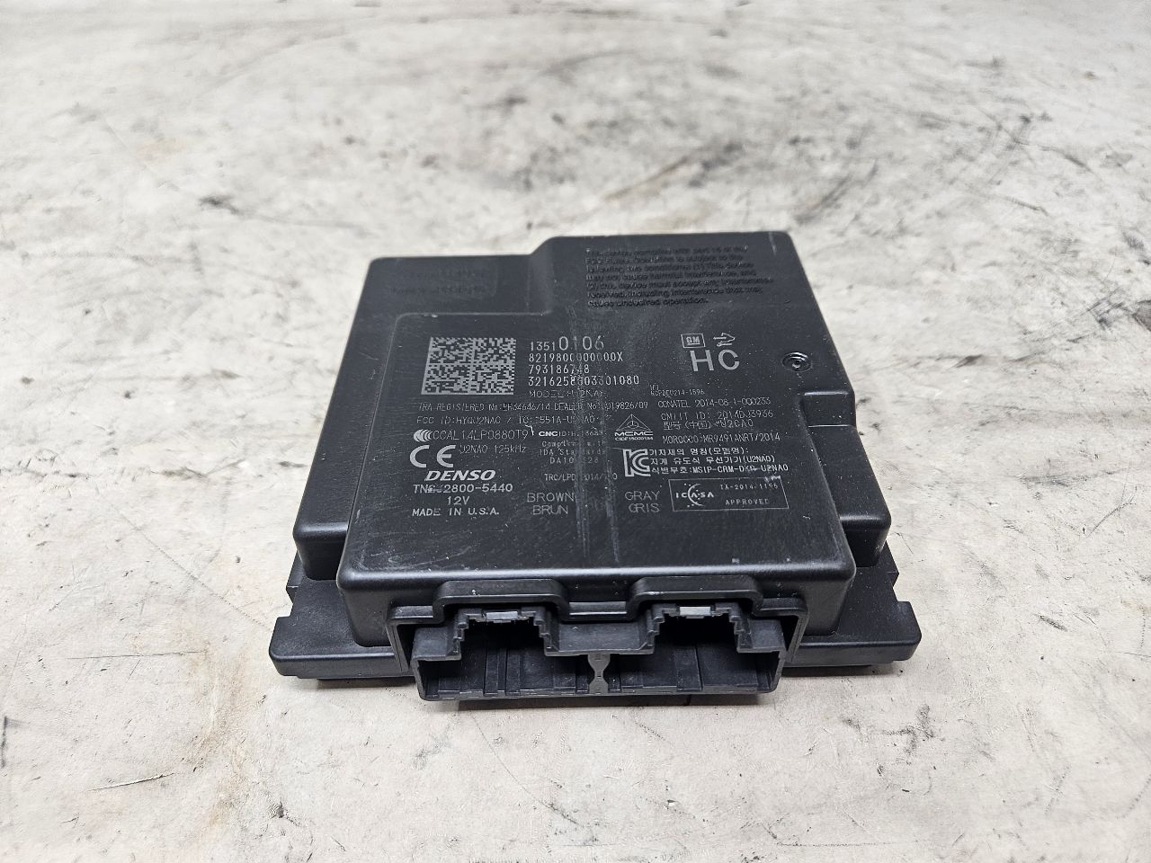 2017 CAMARO KEYLESS ENTRY THEFT MODULE 13510106 32696 - image 9