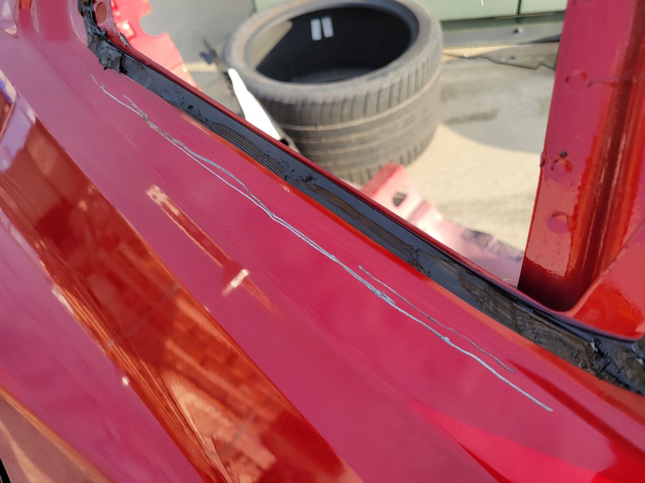 2019 CAMARO RH QUARTER PANEL CUT RED G7E 000 32763 - image 10