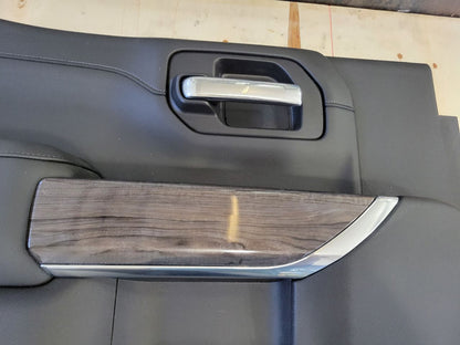 2022 SILVRDO15 LH REAR DOOR PANEL CREW CAB BLACK 32873 - image 5