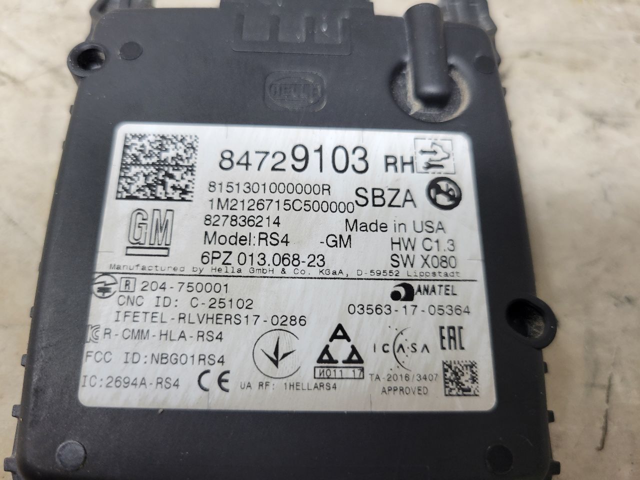 2022 SILVRDO15 RH RADAR BLIND SPOT MODULE 84729103 32896 - image 7