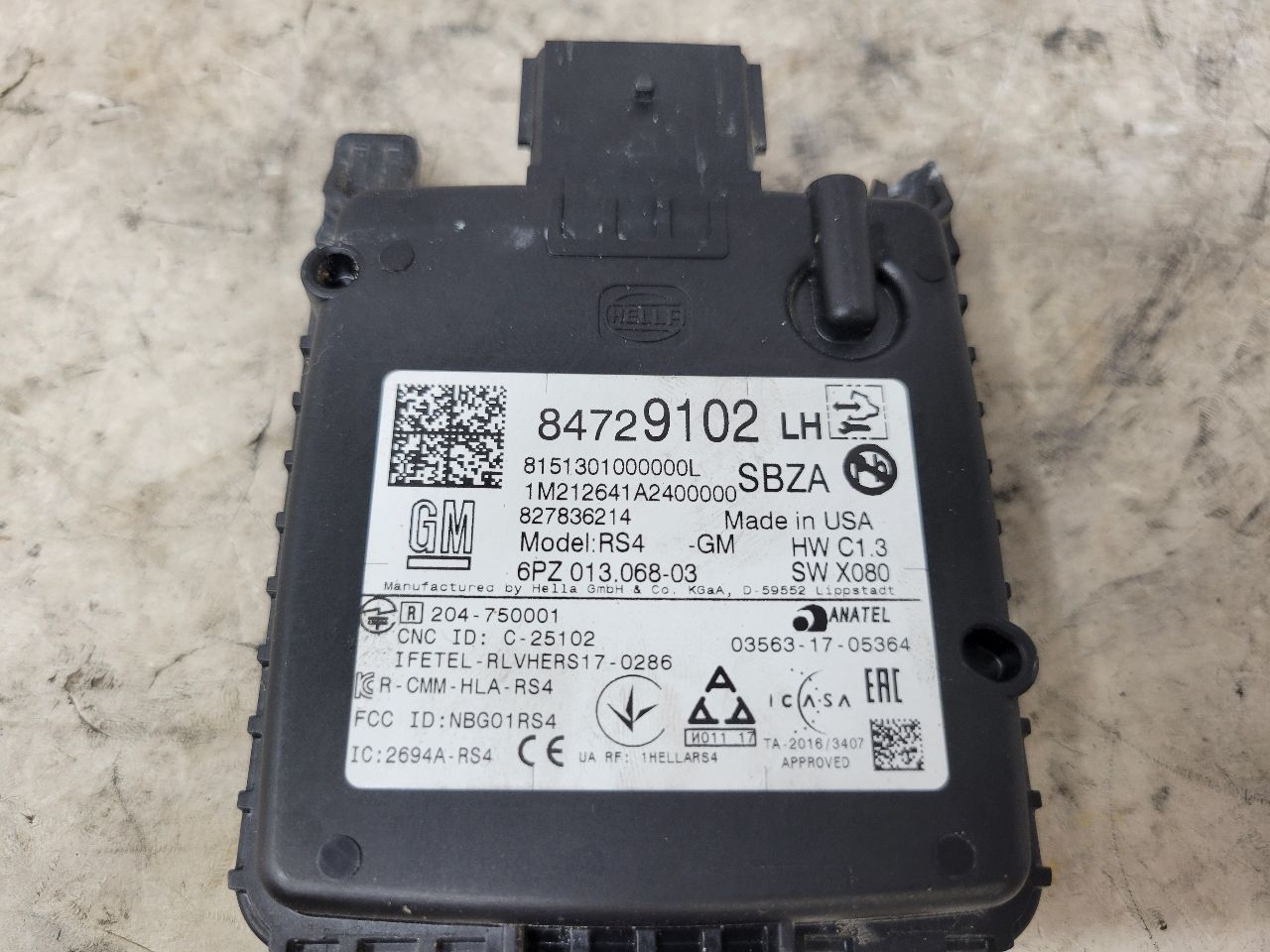 2022 SILVRDO15 LH RADAR BLIND SPOT MODULE 84729102 32897 - image 8