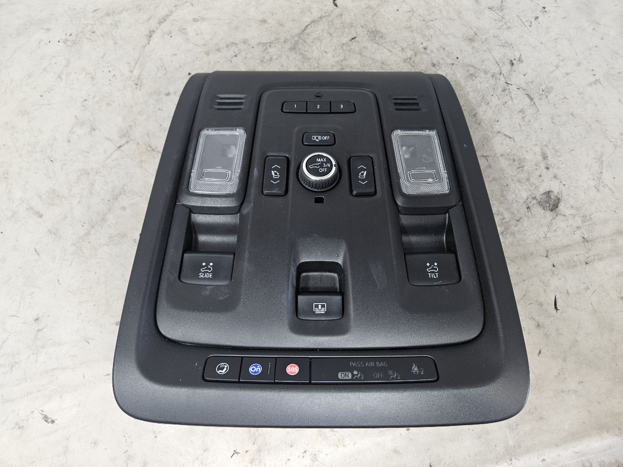 2023 SUBURBN15 OVERHEAD CONSOLE BLACK HOMELINK 32976 - image 1