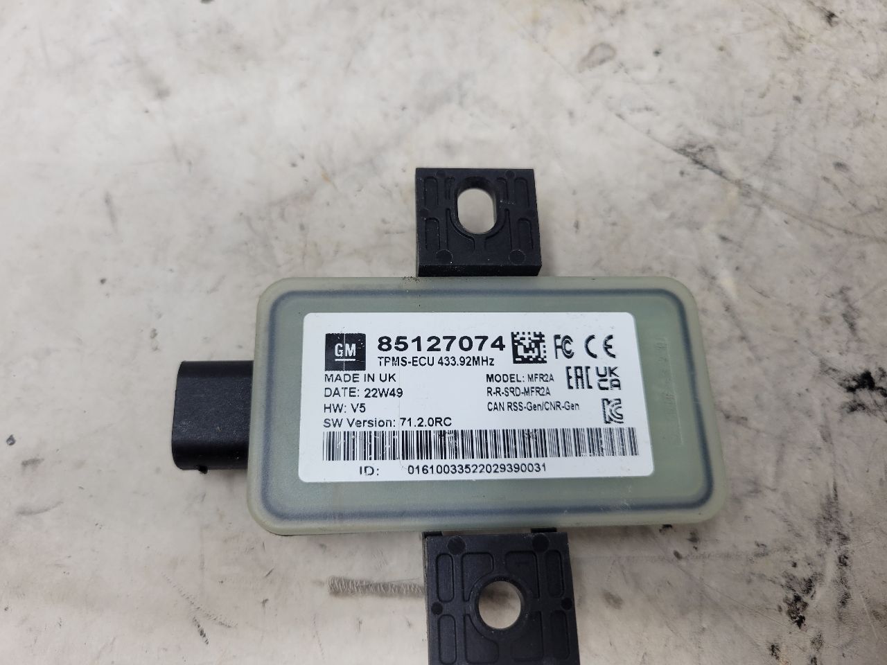 2023 SUBURBN15 TPMS TIRE PRESSURE MODULE 85127074 33038 - image 6