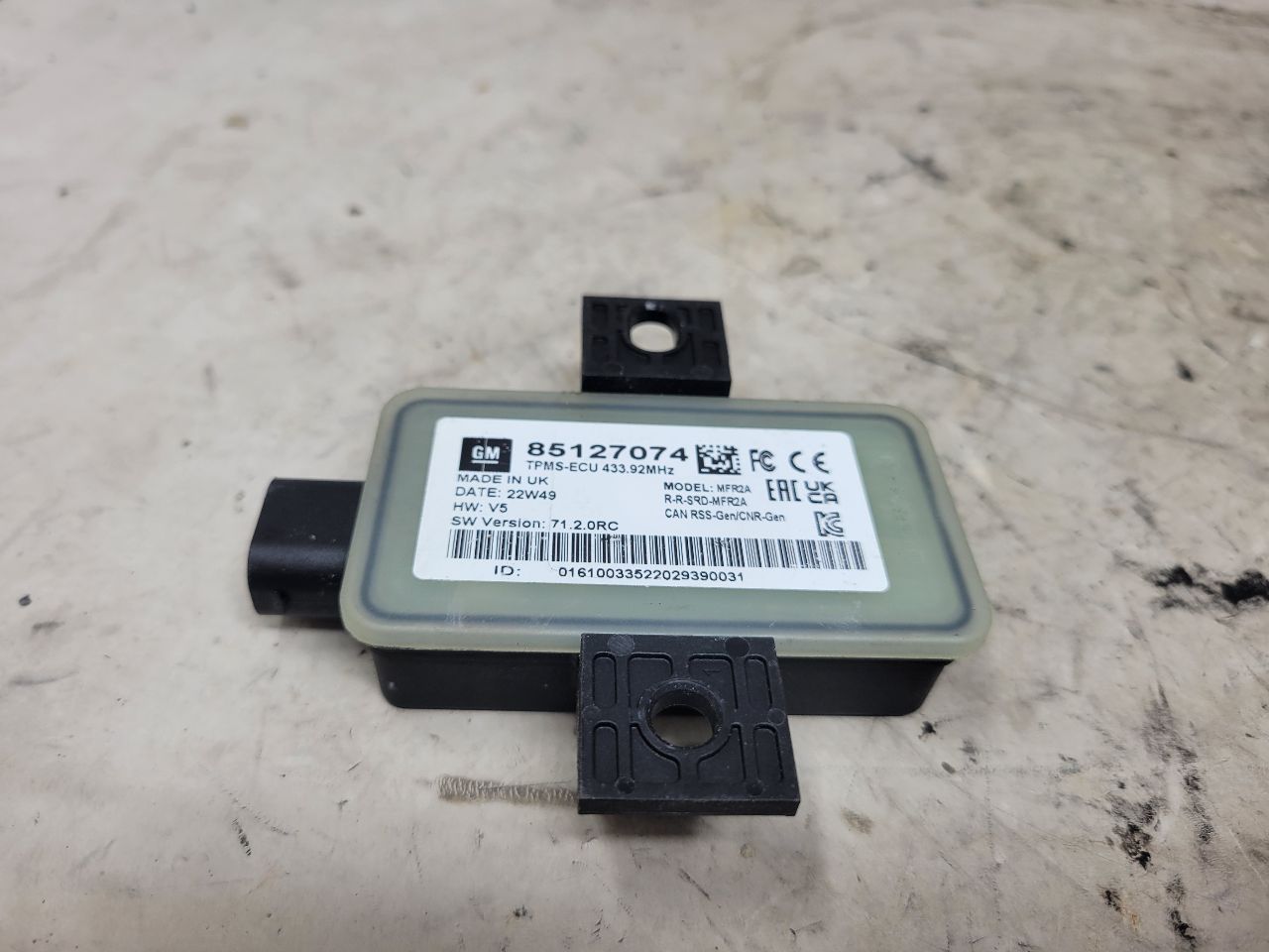 2023 SUBURBN15 TPMS TIRE PRESSURE MODULE 85127074 33038 - image 7