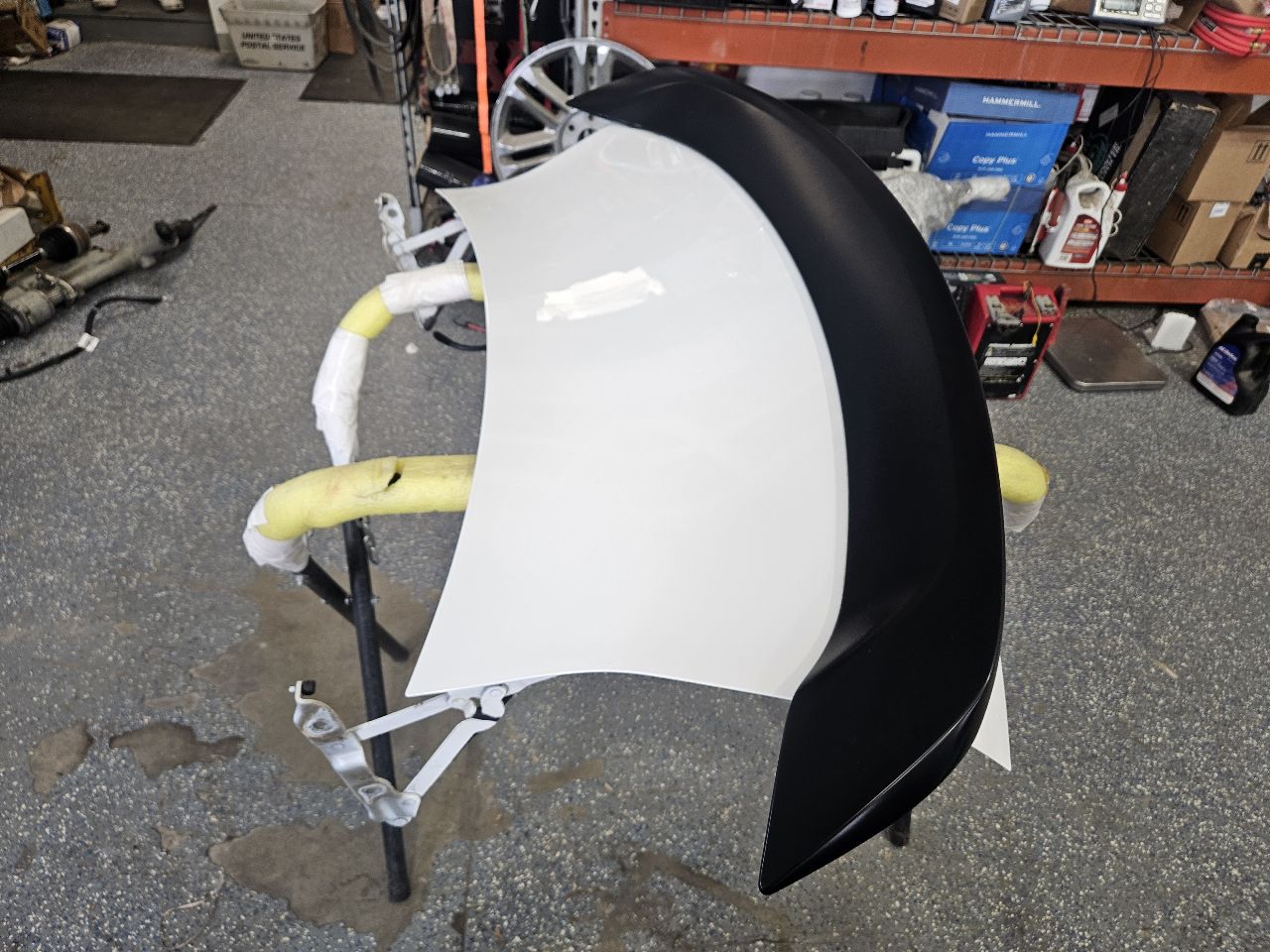2015 CAMARO TRUNK DECKLID WHITE GAZ ZL1 SPOILER 33123 - image 8