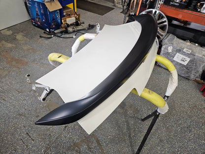 2015 CAMARO TRUNK DECKLID WHITE GAZ ZL1 SPOILER 33123 - image 3