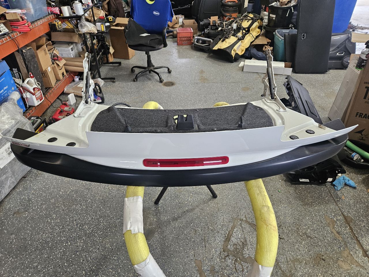 2015 CAMARO TRUNK DECKLID WHITE GAZ ZL1 SPOILER 33123 - image 19