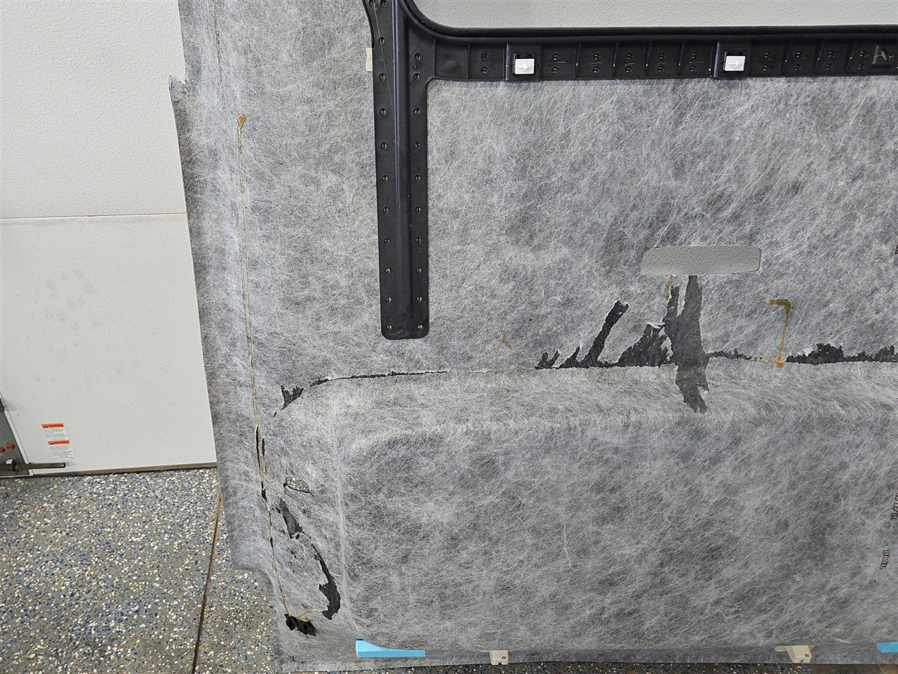 2022 SIERRA OEM BLACK SUEDE HEADLINER CREWCAB 33301 - image 2