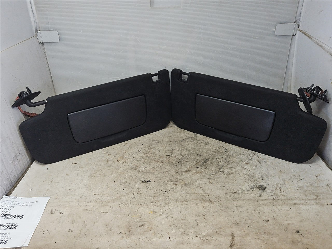 2022 SIERRA150 DENALI ULTIMATE SUEDE VISORS PAIR 33387 - image 1