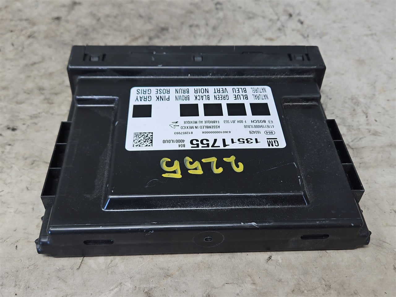 2016 CAMARO BCM BODY CONTROL MODULE 13511755 33396 - image 3