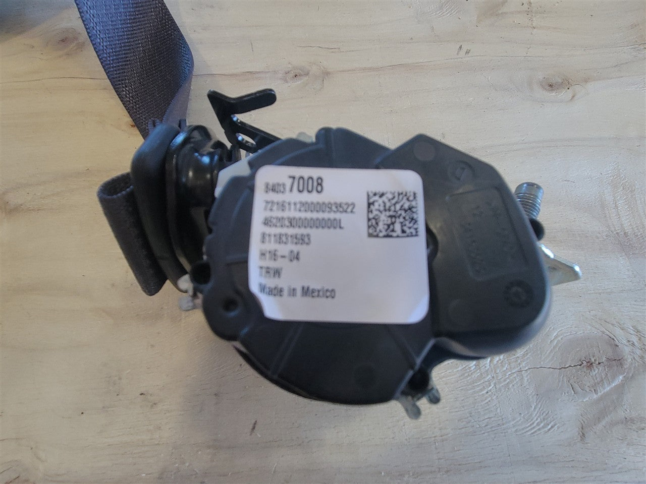 2016 CAMARO LH DRIVER REAR SEAT BELT RETRACTOR 33456 - image 13