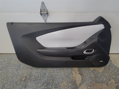 2014 CAMARO DOOR PANELS PAIR BLACK W/WHITE TRIM 33570 - image 4