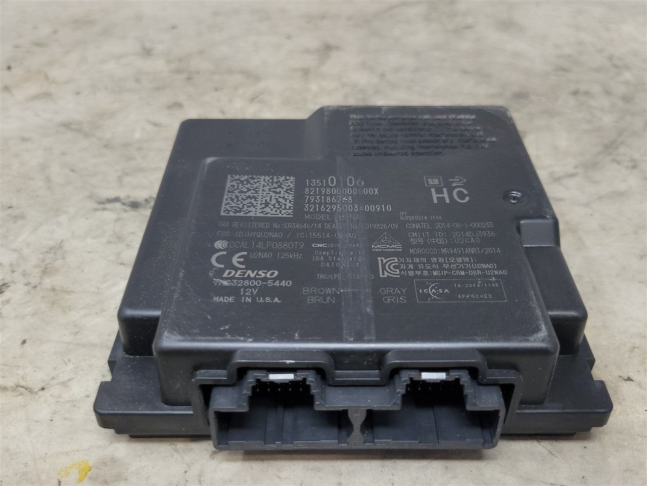 2017 CAMARO KEYLESS ENTRY THEFT MODULE 13510106 33603 - image 7