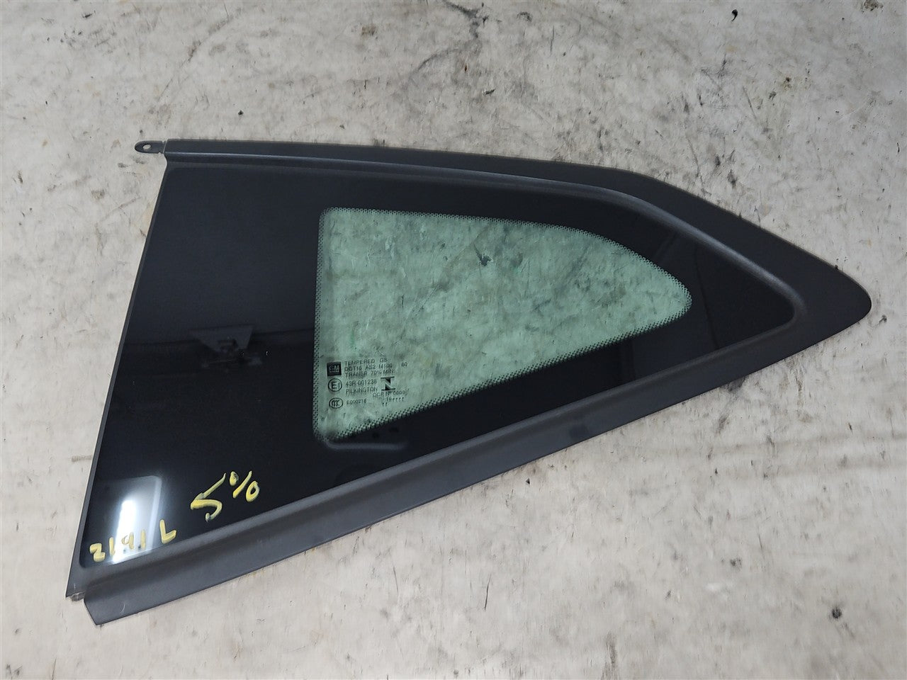 2017 CAMARO LH DRIVER QUARTER GLASS WINDOW 33648 - image 5