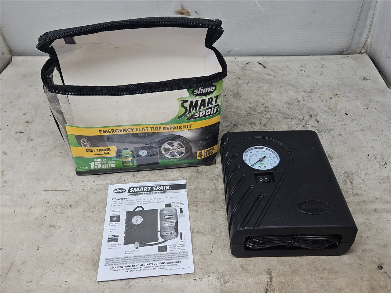 2017 CAMARO EMERGENCY TIRE INFLATOR COMPRESSOR 33650 - image 2