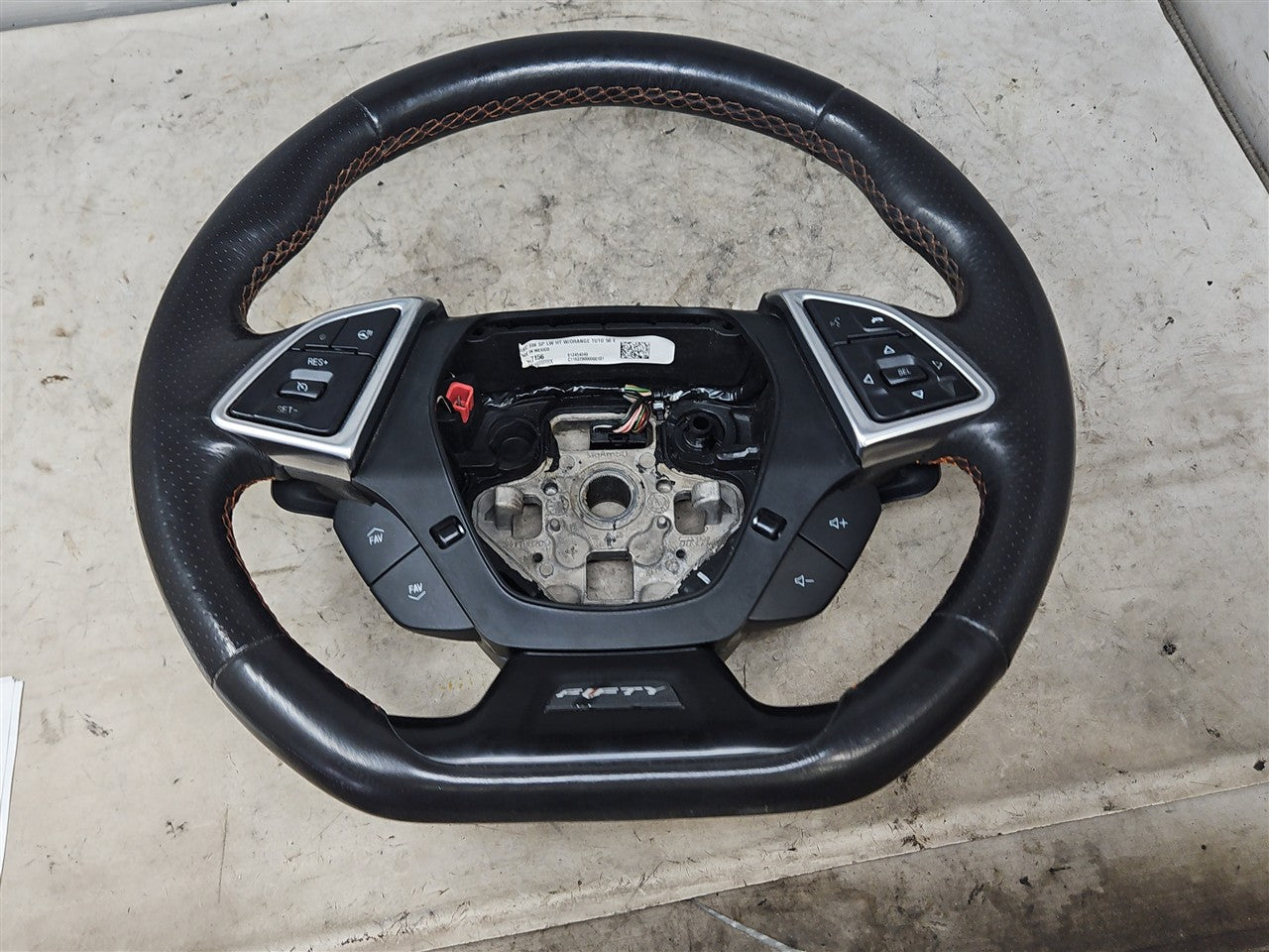 2017 CAMARO LEATHER STEERING WHEEL AUTO PADDLES 33674 - image 6