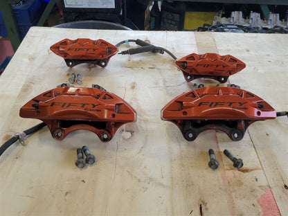 2017 CAMARO FIFTY FRONT & REAR ORANGE CALIPERS 33696 - image 1