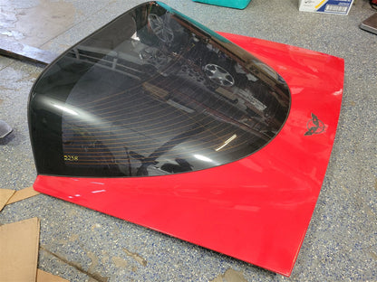 1999 CORVETTE DECKLID W/GLASS TORCH RED 70U 000 33919 - image 3