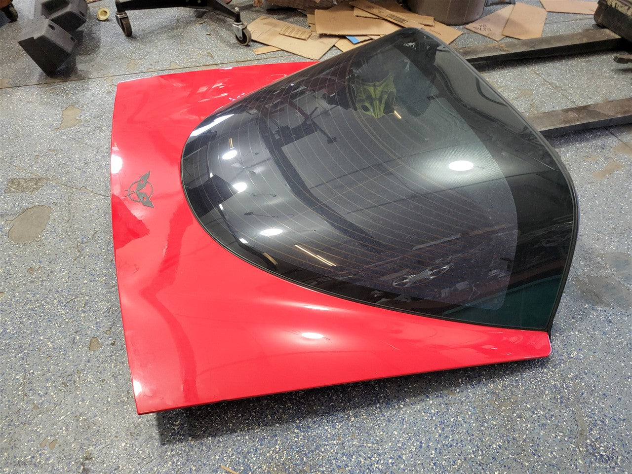 1999 CORVETTE DECKLID W/GLASS TORCH RED 70U 000 33919 - image 5