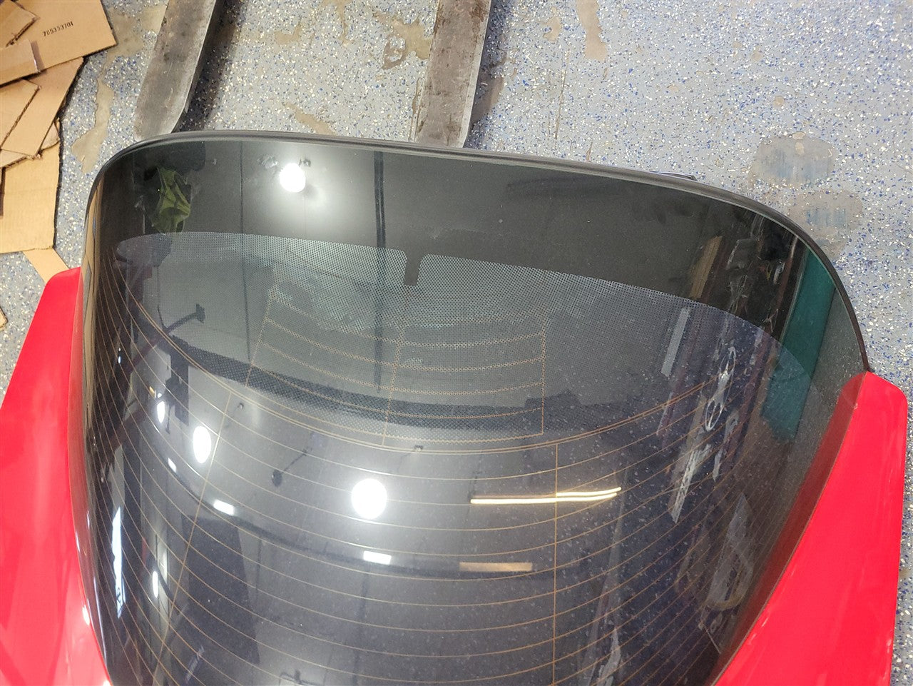 1999 CORVETTE DECKLID W/GLASS TORCH RED 70U 000 33919 - image 9