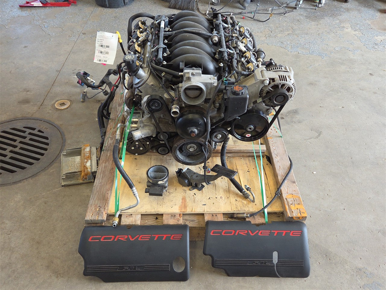 Used OEM 1999-2000 CAMARO CORVETTE FIREBIRD LS1 5 7L ENGINE WITH ECM, actual item photo 1