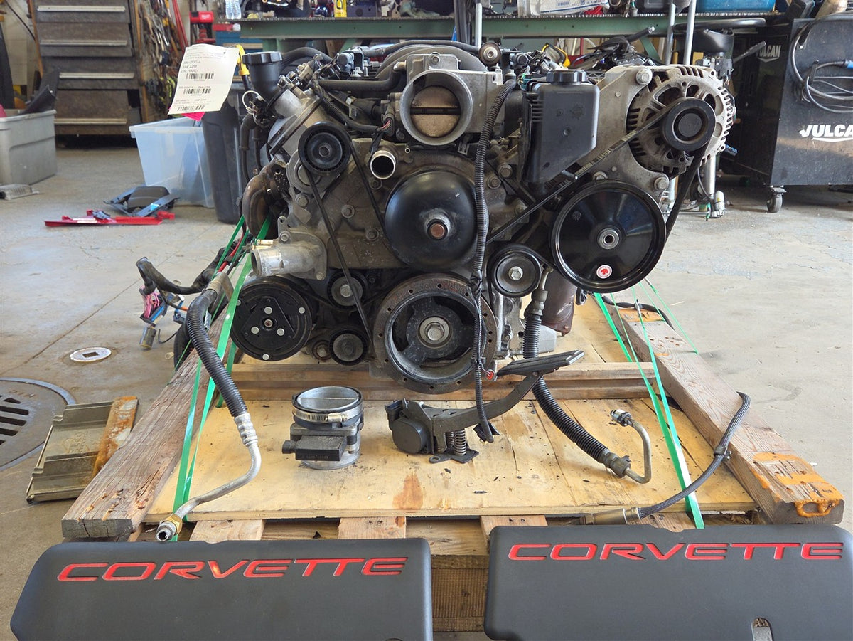 Used OEM 1999-2000 CAMARO CORVETTE FIREBIRD LS1 5 7L ENGINE WITH ECM, actual item photo 2