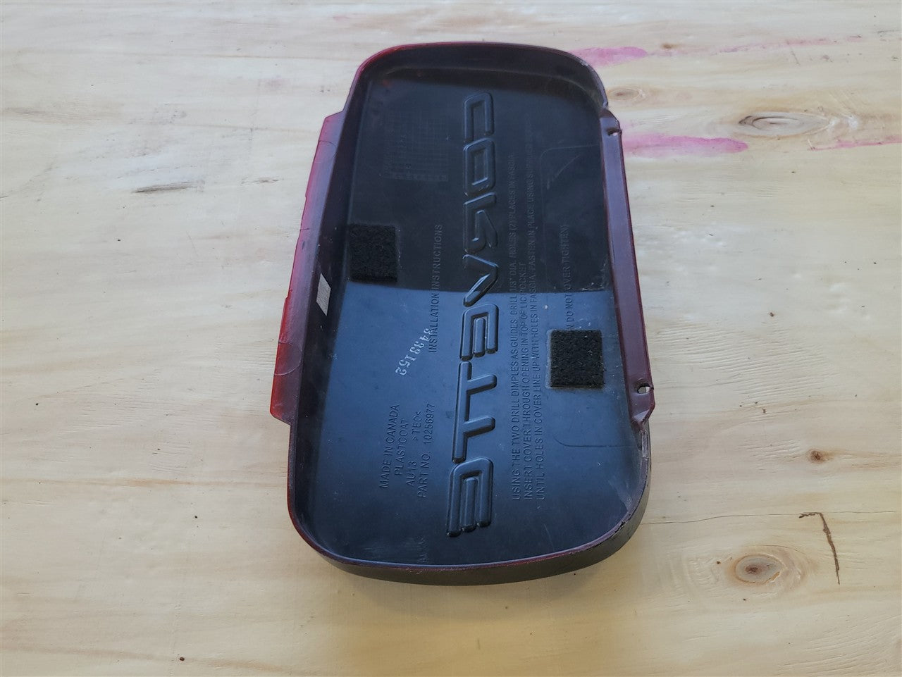 1999 CORVETTE FRONT LICENSE PLATE FILLER PANEL TORCH RED 70U 10256977 34017 - image 10