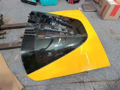 2005 CORVETTE REAR DECKLID WITH GLASS 000 MILLENIUM YELLOW PAINT CODE 79U / 5593 34030 - image 8