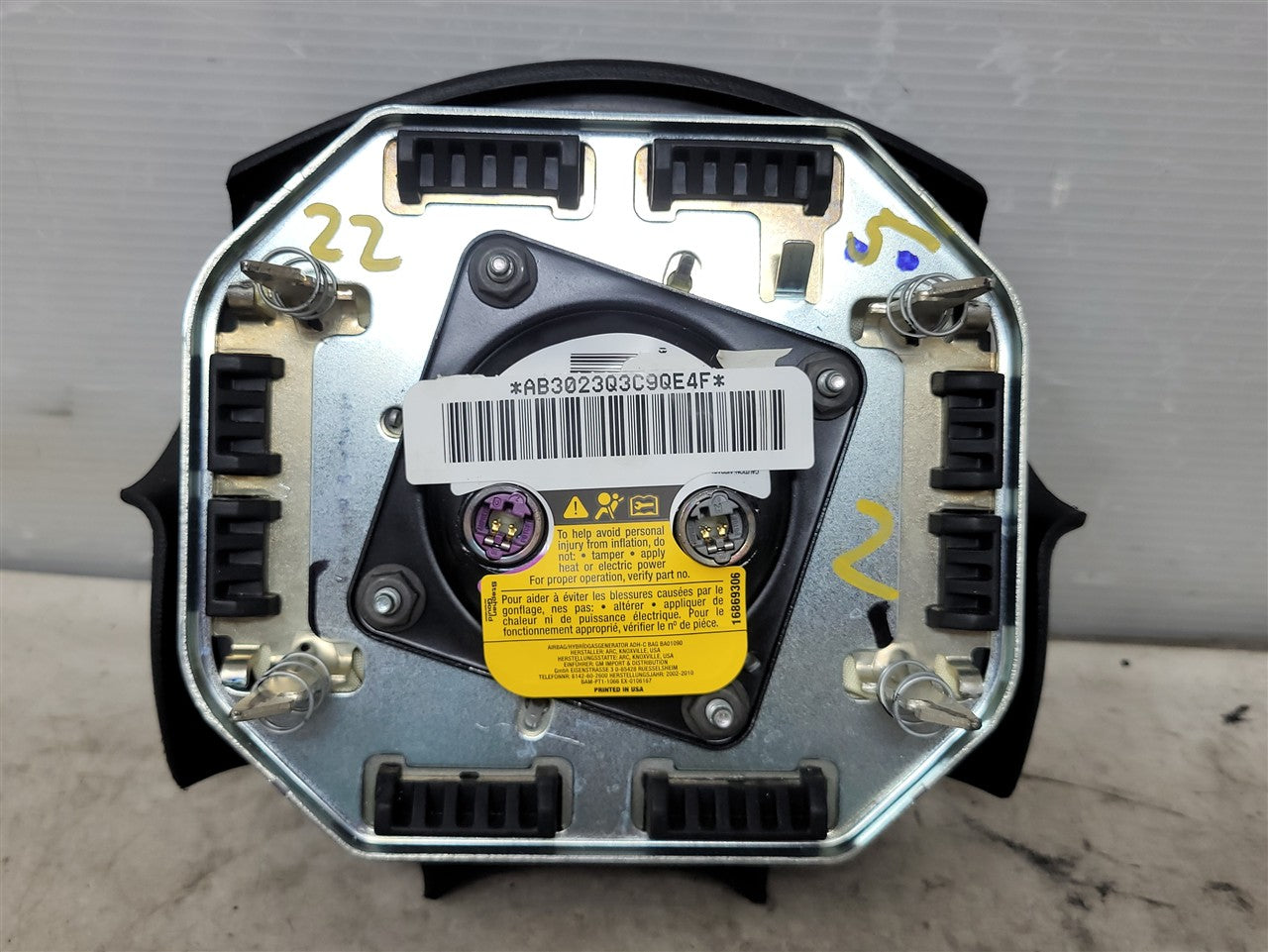 2005 CORVETTE BLACK DRIVER STEERING WHEEL BAG 15812677 34040 - image 6