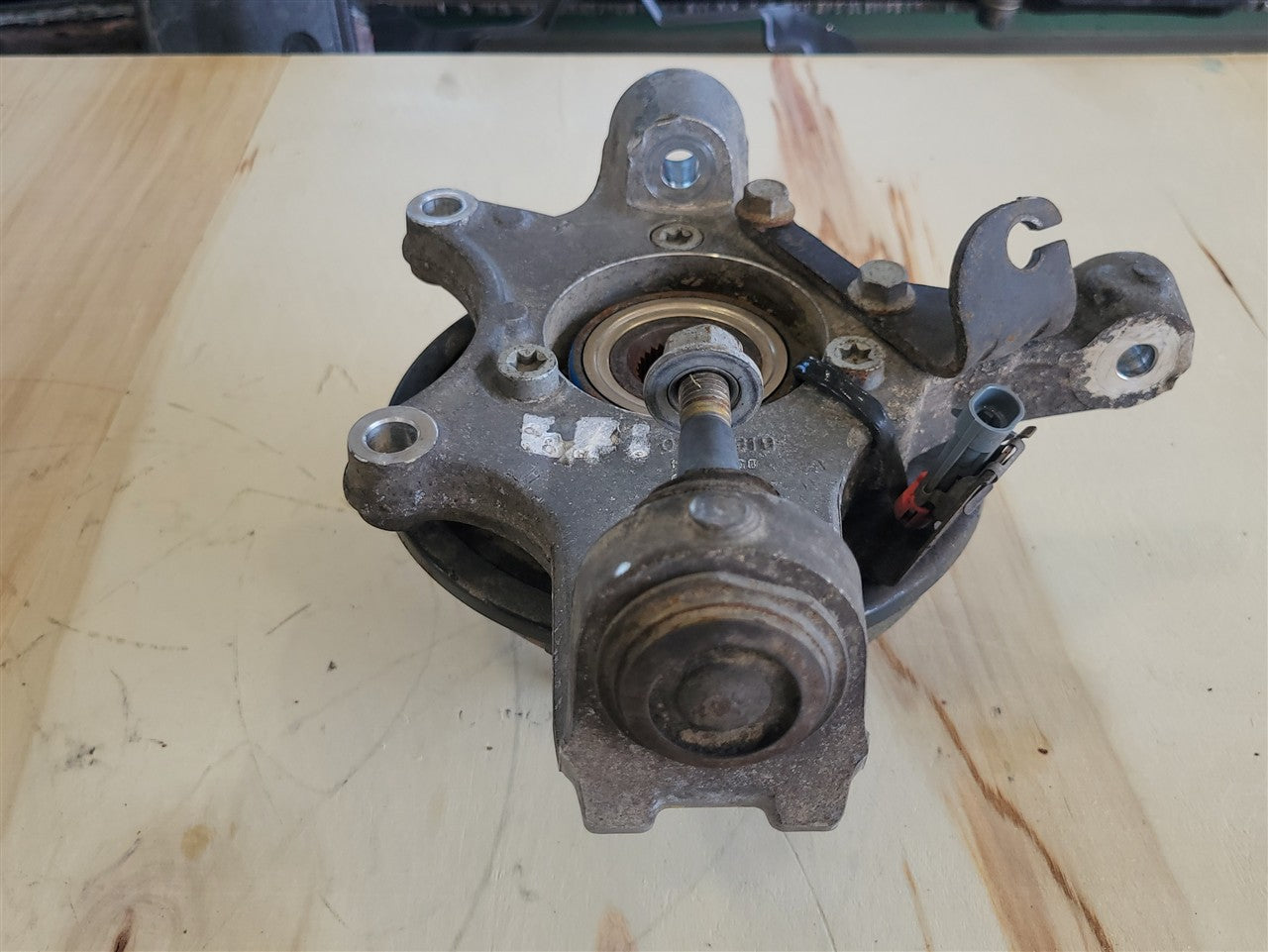 2005 CORVETTE LH REAR SPINDLE WITH HUB & PARKING BRAKE 52K MI 34074 - image 7
